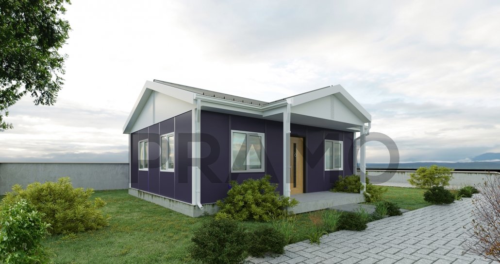 40 m2 SINGLE STOREY PREFABRICATED HOUSING