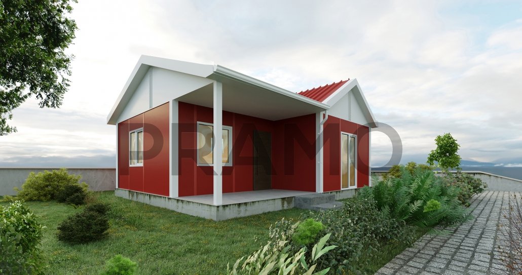 50 m2 SINGLE STOREY PREFABRICATED HOUSING