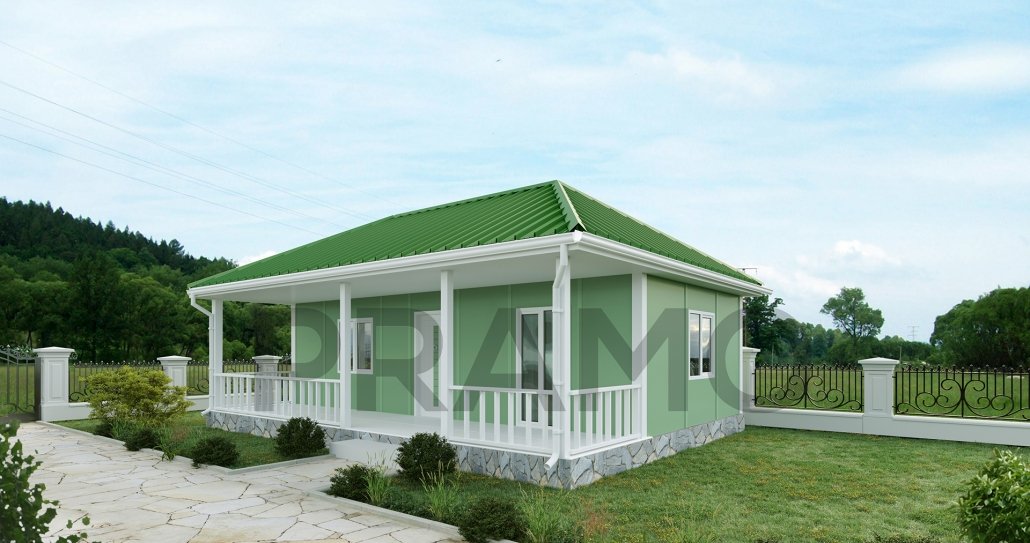 55 m2 SINGLE STOREY PREFABRICATED HOUSING