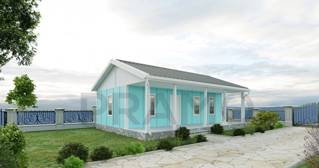 70 m2 SINGLE STOREY PREFABRICATED HOUSING