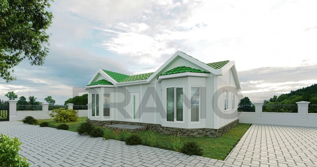 75 m2 SINGLE STOREY PREFABRICATED HOUSING