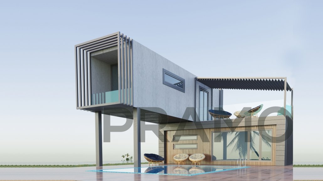 54 M2 DOUBLE STOREY MODULE HOUSING