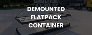 Demounted flatpack container