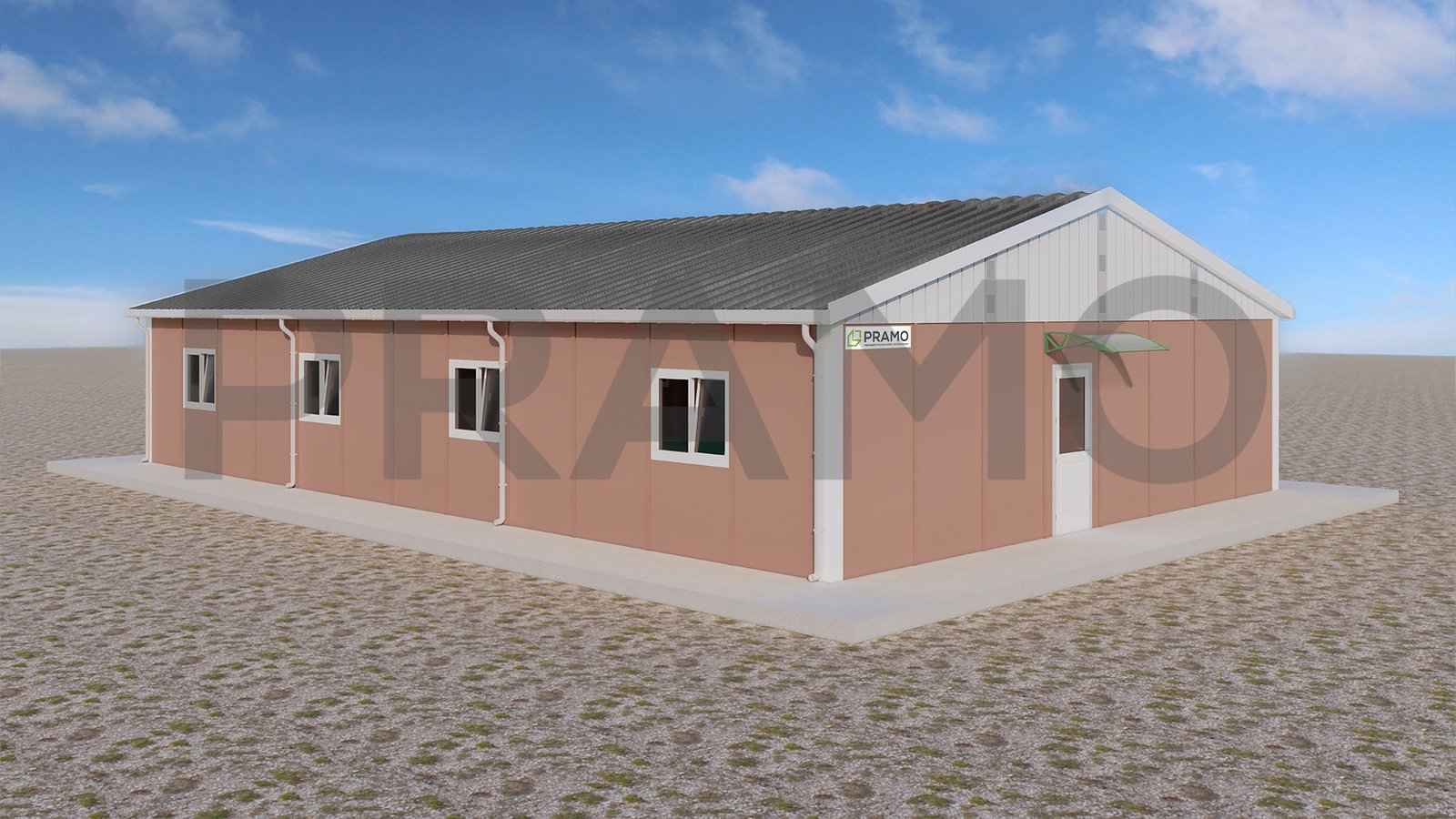 155m² Prefabricated Workers' Dormitories