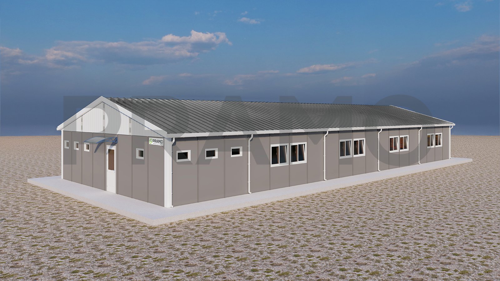 232m² Prefabricated Workers' Dormitories