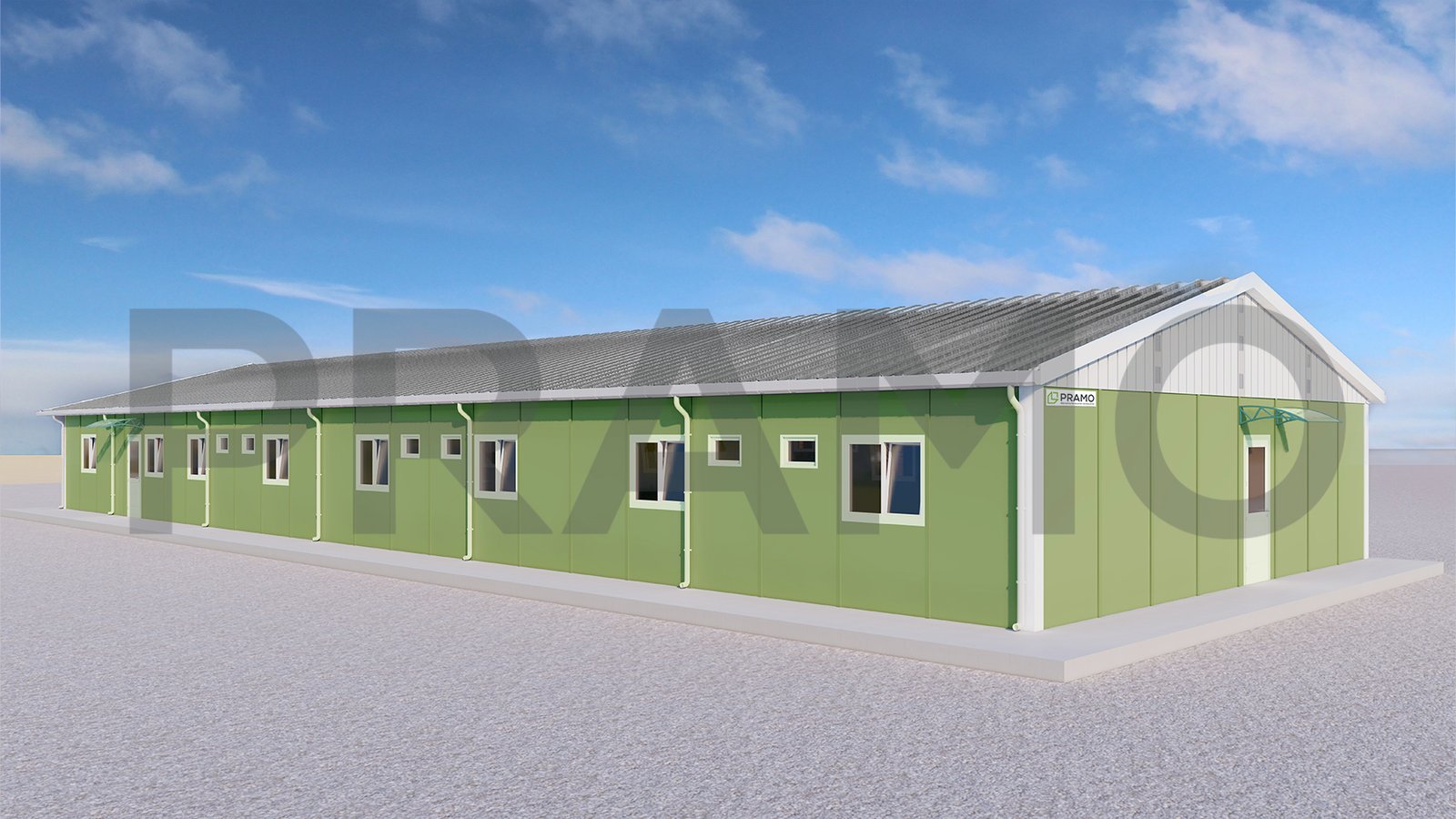303m² Prefabricated Engineer Dormitory