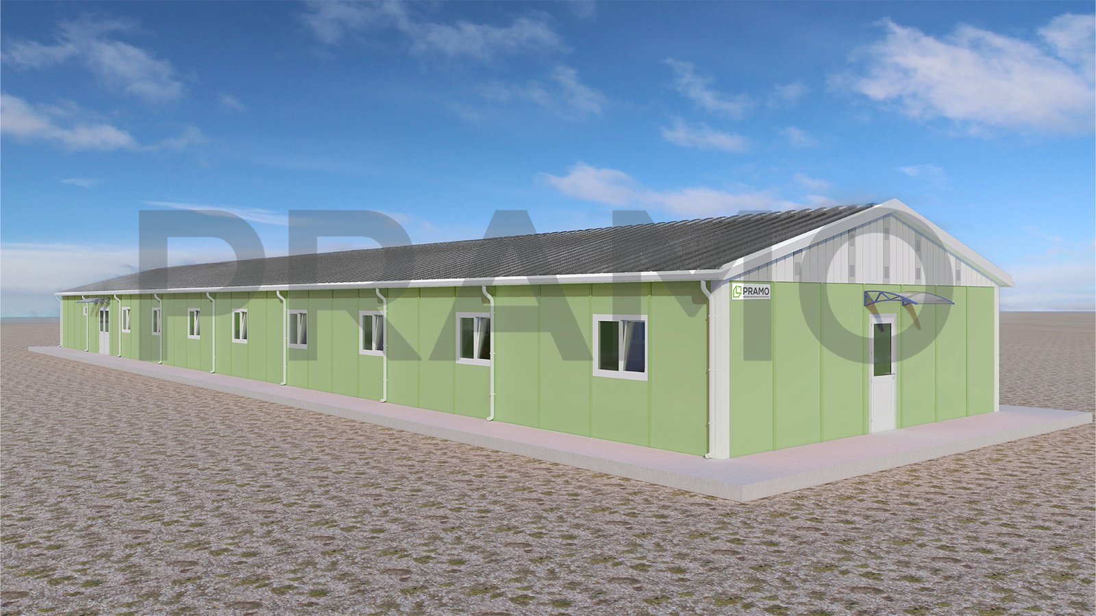 350m² PREFABRICATED DINING HALL