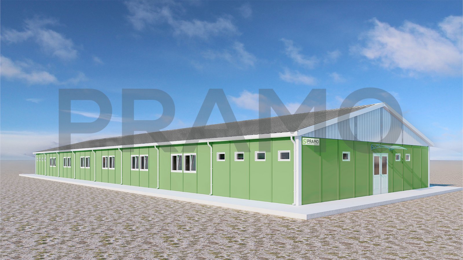 513m² Prefabricated Workers' Dormitories