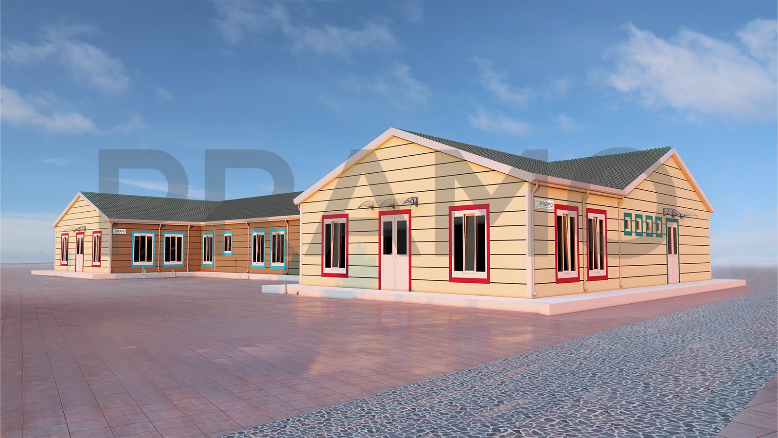 816m² PREFABRICATED School Buildings