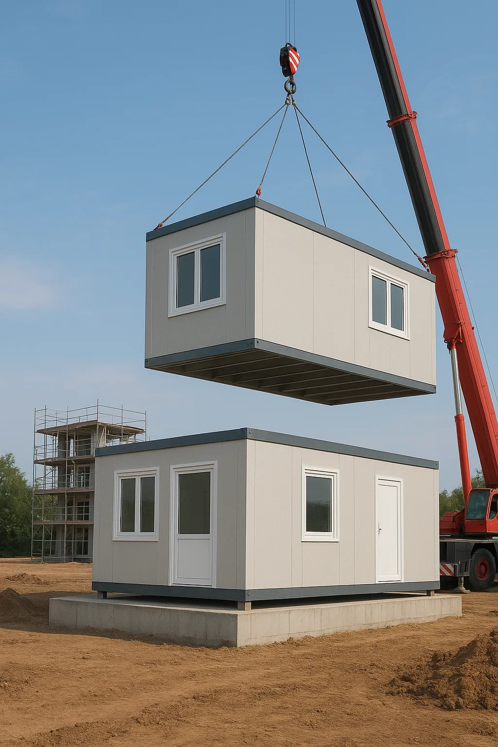 Modern prefabricated home with sleek design, showcasing durability, customization, and quality beyond common myths