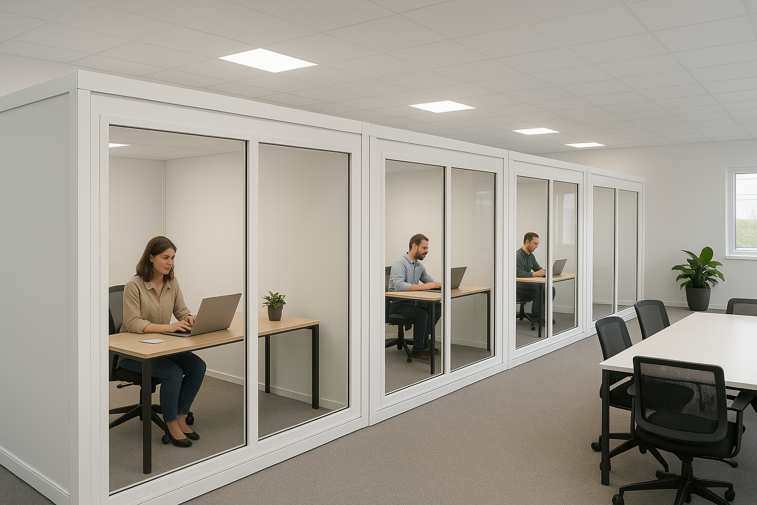 Modern prefabricated office for startups