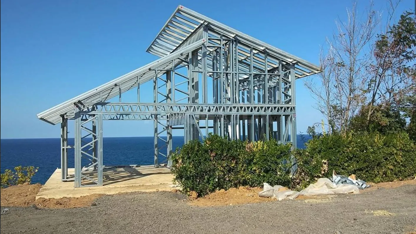 "Modern European bungalow project combining stylish architecture with sustainable living"