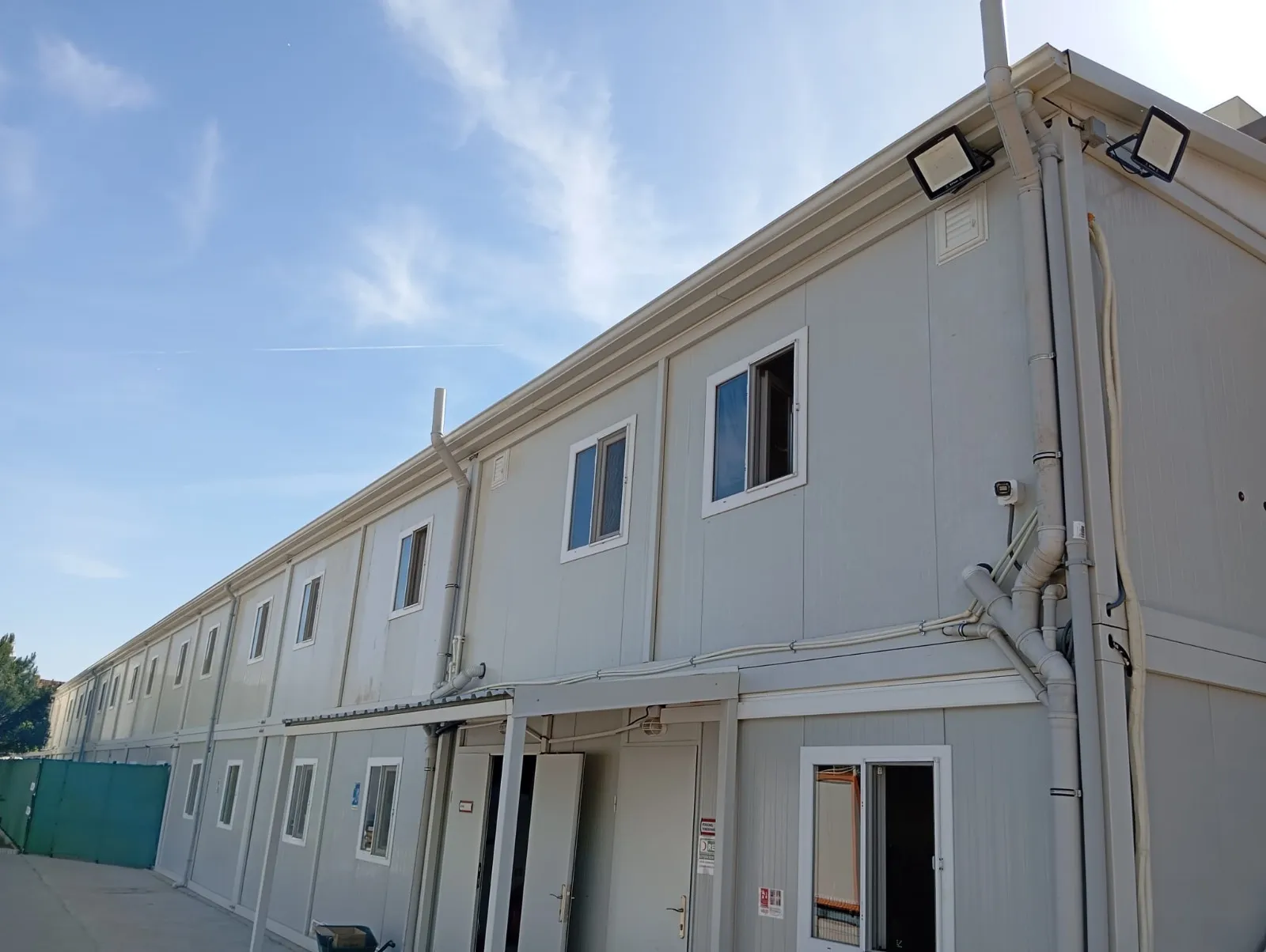 Spacious prefabricated dining hall interior design