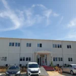 Hygienic prefabricated dining hall interior