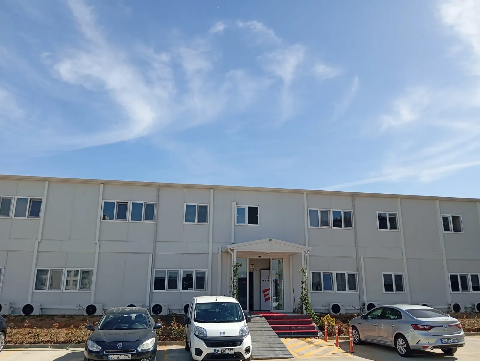 Hygienic prefabricated dining hall interior
