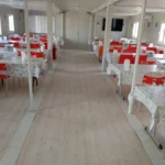 Prefabricated dining hall for a school or institution