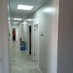 Roof system of prefabricated dining hall structure