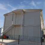 Prefabricated dining hall door and window details