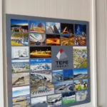 Staff dining area in prefabricated dining hall building