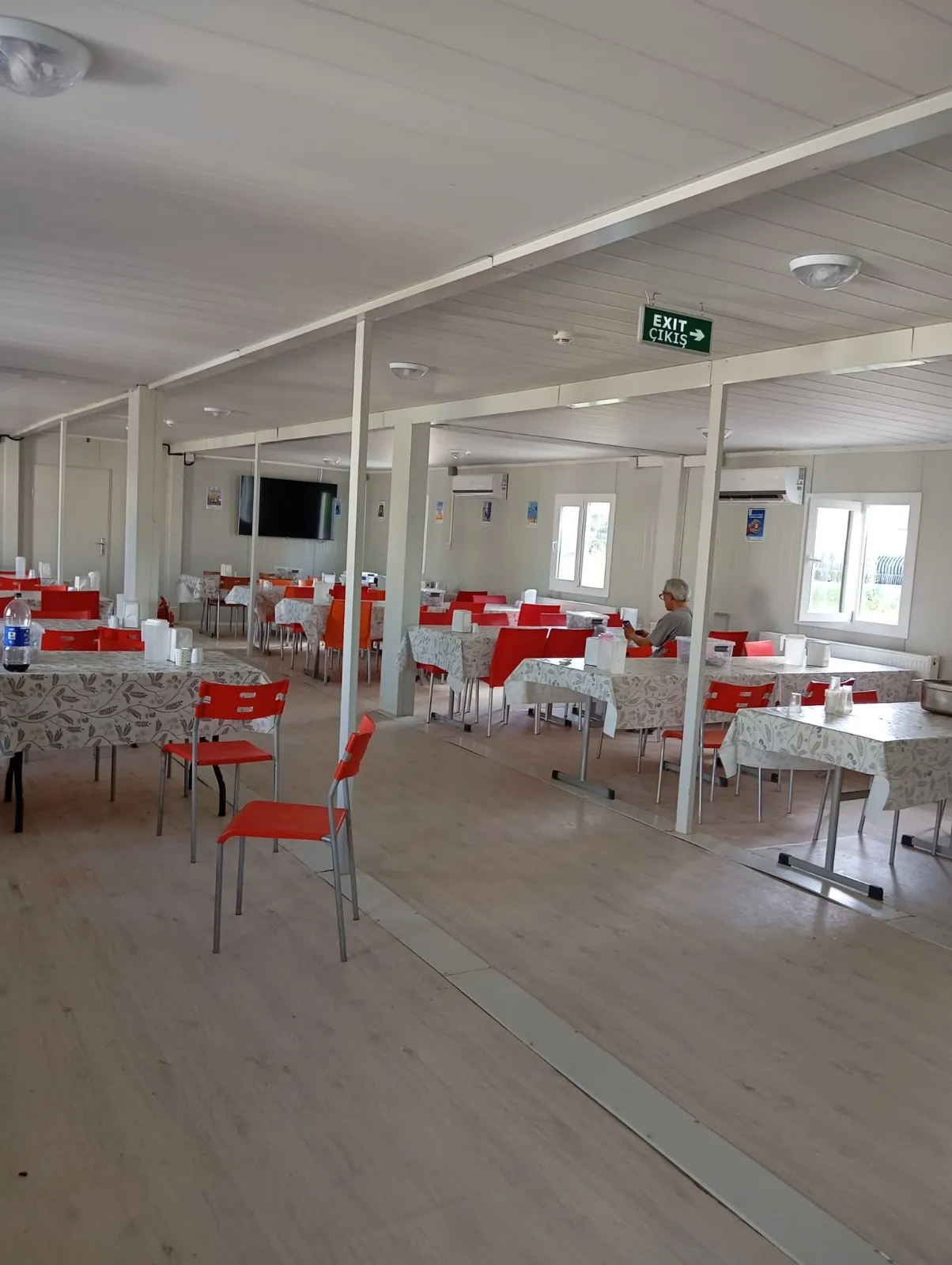 Completed prefabricated dining hall project view