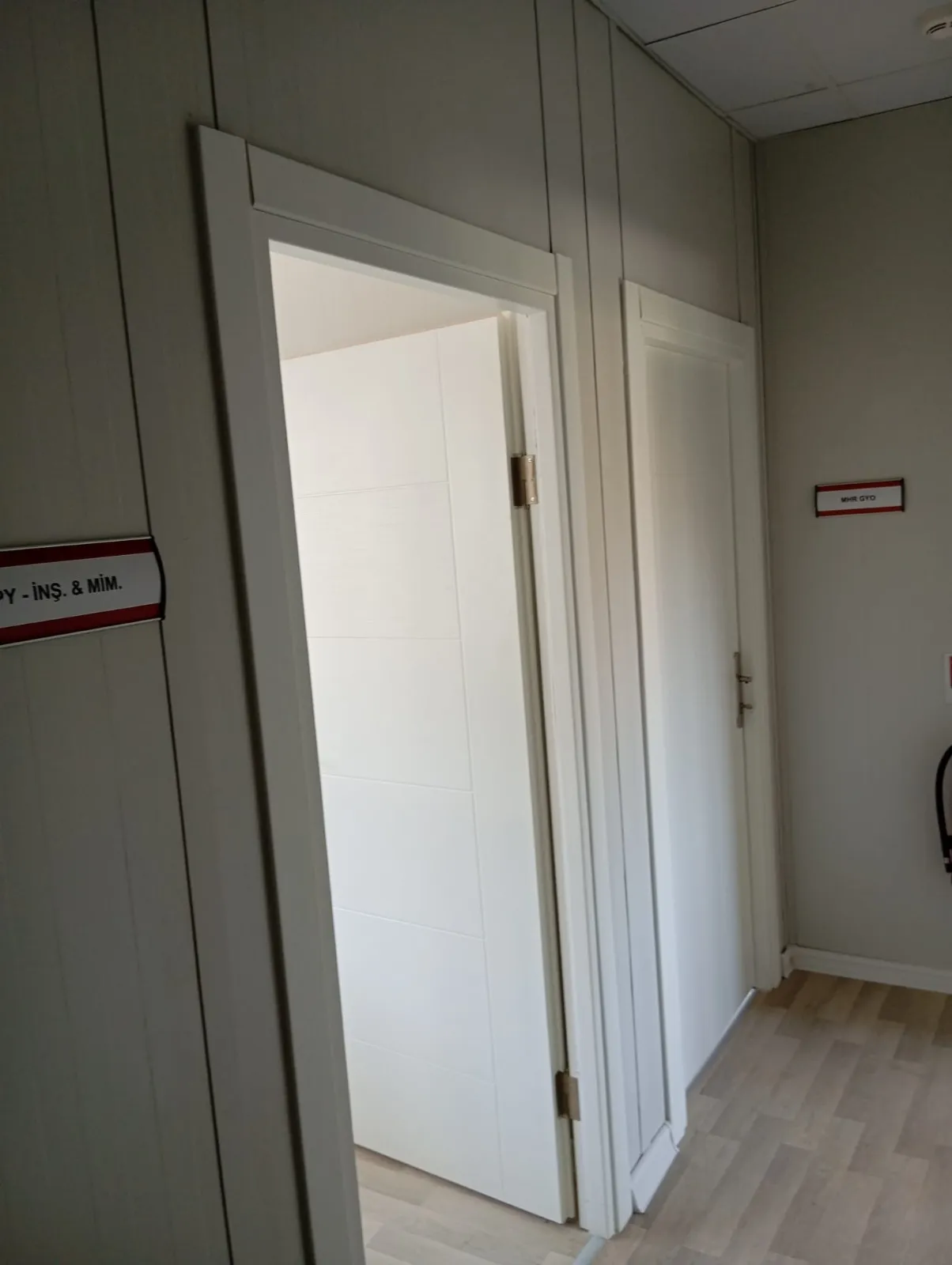 Prefabricated dining hall structure during onsite installation